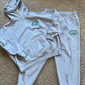 PacSun Gray Hoodie with Green Logo